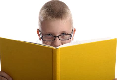 Young Boy Reading A Book Stock Image Image Of Caucasian 19005425