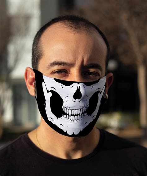 mascara neoprene caveira esqueleto elo7 produtos especiais