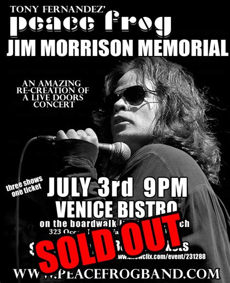 Tickets For Jim Morrison Memorial Concert In Venice Beach From Showclix