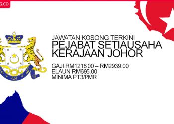 Pegawai tadbir gred n41 3. kerja kosong johor bahru