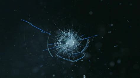 Bullet Hitting Glass Stock Video Footage For Free Download