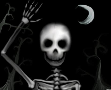 Skeleton Saying Hello Scary Skeleton Weird Bone Hd Wallpaper Peakpx