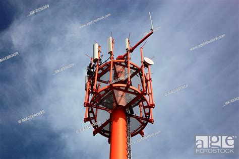 Radio Relay Station Antenna Mast Wasserkuppe Rhön Fulda County Hesse Germany Europe