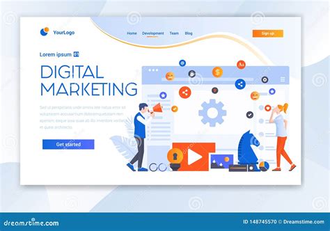 Landing Page Templates For Digital Marketing Agency Quyasoft