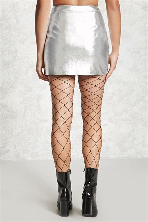Falda Mini Metalizada Polipiel Mujer Lo De Abajo Faldas