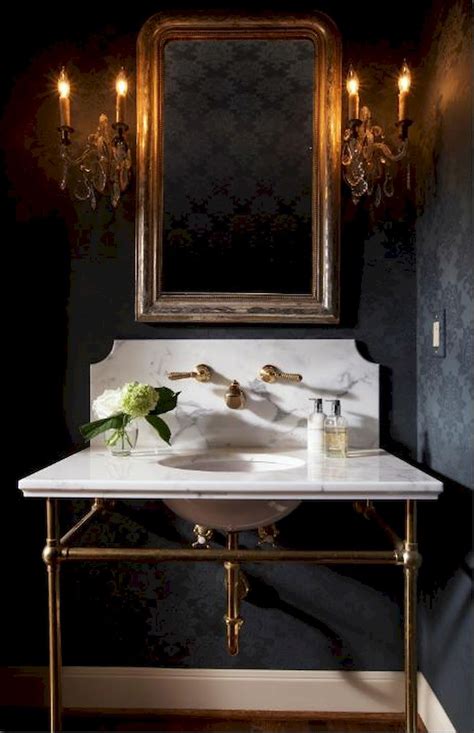 60 Cute Inspired Vintage Powder Room Powder Room Decor Bathroom