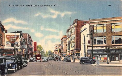 East Orange New Jersey Main Street Scene Historic Bldgs Antique