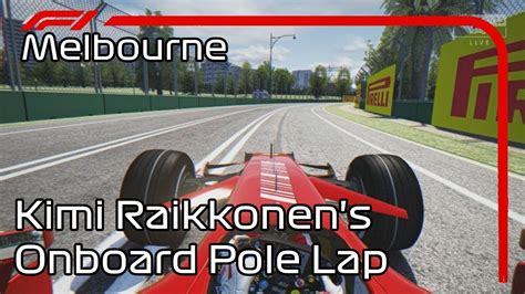 Kimi Raikkonen S Onboard Pole Lap Melbourne Assetto Corsa Youtube