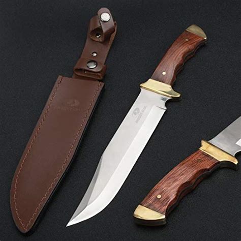 Mossy Oak 14 Inch Bowie Knife Full Tang Fixed Blade Wood Handle