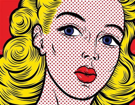 Pop Art Blond Woman Stock Vector Image By Verywell