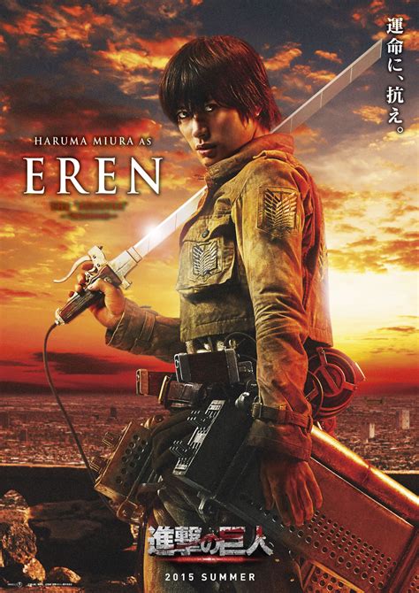 Character Posters For Live Action ATTACK ON TITAN