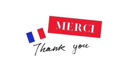 How To Say Thank You In French Merci French Online Language