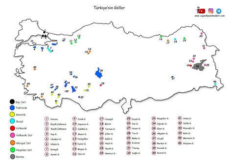 Coğrafyanın Kodları Türkiye nin Gölleri Haritası Kodlarla Coğrafya PDF