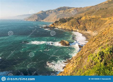 Big Sur California Coast Scenic View Of Cliffs And Ocean California