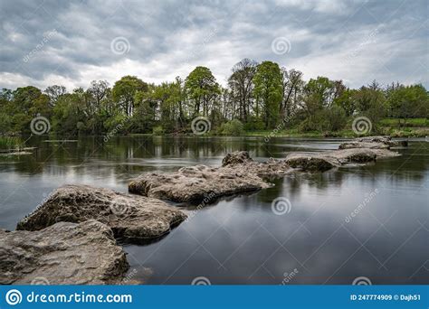 Castleconnell Stepping Stones Aprill 2022 Stock Image Image Of People