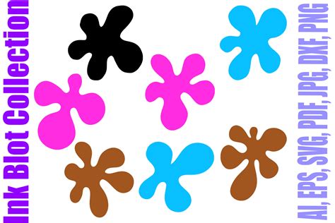 Free Ink Blot Clipart Flowers
