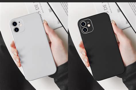 Phone Case Mockup On Yellow Images Creative Store
