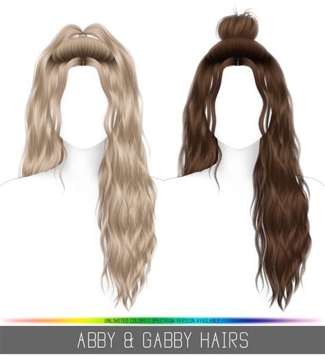 Abby And Gabby Hairs Simpliciaty Sims Hair Mod Hair Womens Hairstyles