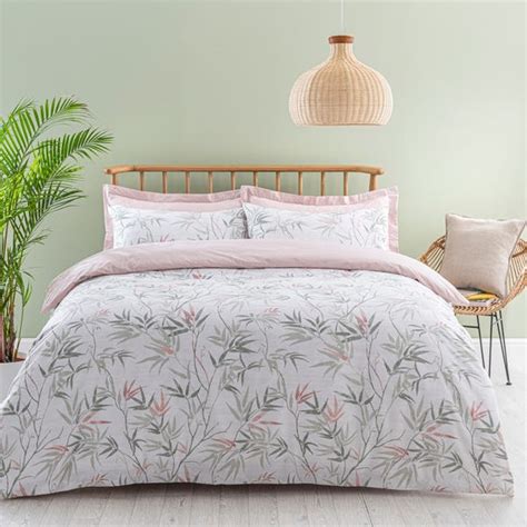 Shino Floral Reversible Duvet Cover And Pillowcase Set Dunelm