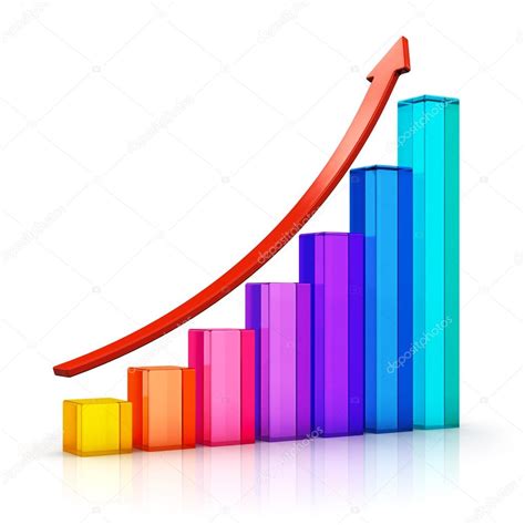 Growing Bar Chart With Arrow Stock Photo By ©scanrail 82327458