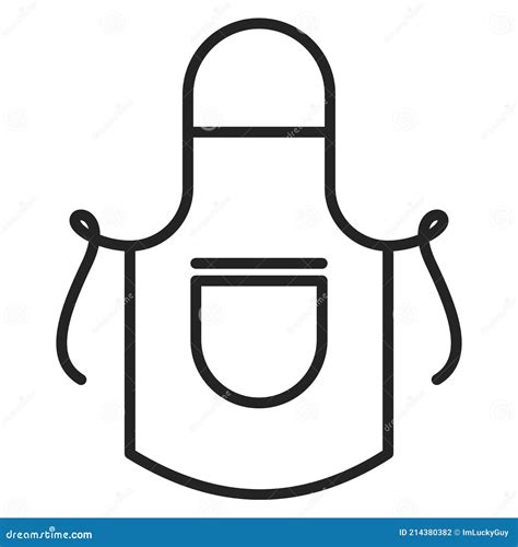Kitchen Apron Vector Isolated Icon Cooking Uniform Stock Vector Illustration Of Element