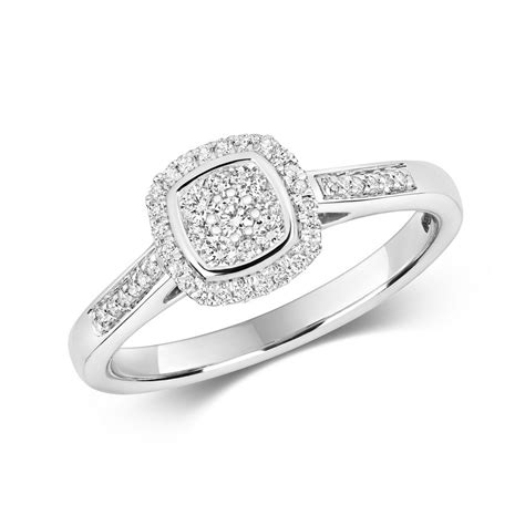 3.89 ct emerald green tourmaline halo diamond band ring 14k white gold. Cushion Shaped Diamond Cluster Ring with Diamond Shoulders ...