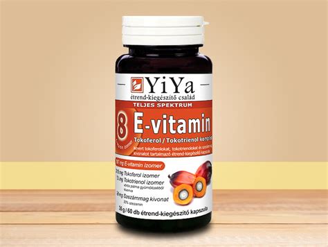 Yiya Teljes Spektrum 8 E Vitamin Komplex Kevert Tokoferoltokotrienol Kapszula