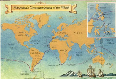 Circumnavigate Vintage Travel Vintage World Maps Ferdinand Magellan