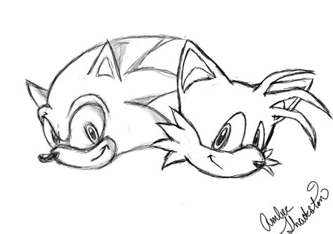 Sonic And Tails Sketche By Xshaymin1991 On Deviantart