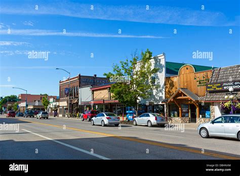 Main Street In Kalispell Montana Usa Stockfotografie Alamy