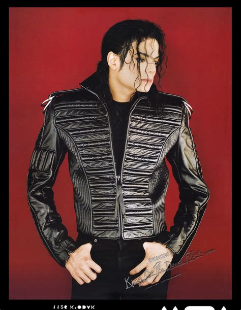 Michael Jackson In A Black Leather Jacket 1992 Photoshoots Hq Michael
