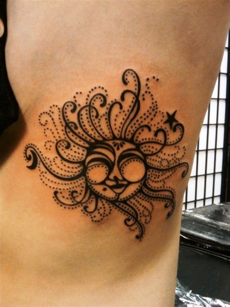 amazing sun tattoo designs  women flawssy