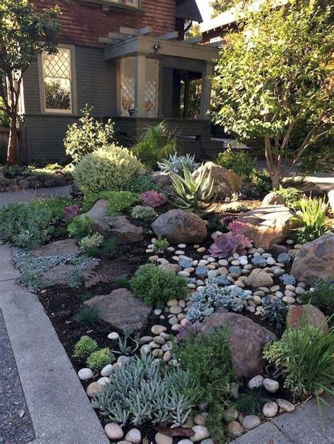 Donegan updated july 4, 2018. Beautiful Low Maintenance Front Yard Garden and Landscaping Ideas 44 - HomeIdea… | Xeriscape ...