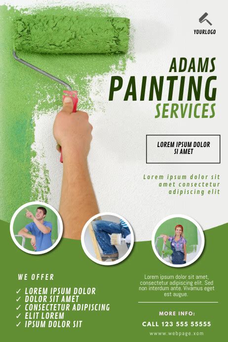 Painting Business Flyer Template Postermywall