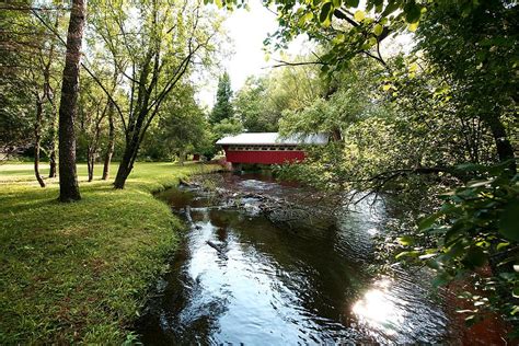 The Little Red Covered Bridge Photograph By Neal Nealis Fine Art America