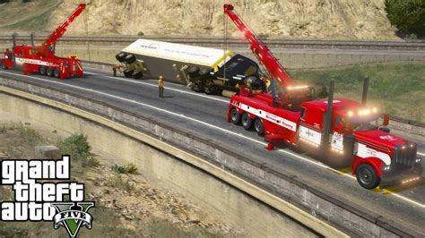 Gta 5 Real Life Mod 249 Ace Towing Heavy Wrecker Rotator Flipping A