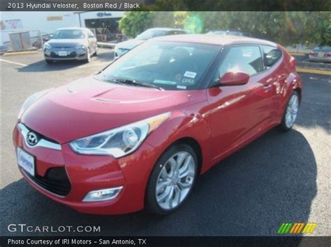 In 2013 hyundai veloster was released in 12 different versions, 1 of which are in a body 2dr hatchback. Boston Red - 2013 Hyundai Veloster - Black Interior ...