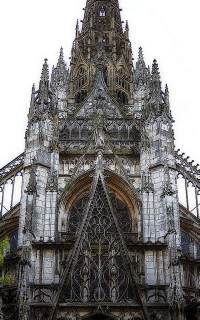 Elaborate Gothic Traceries St Maclou Rouen France