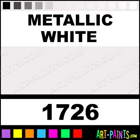 Metallic White Ultra Washable Egg Tempera Paints 1726 Metallic
