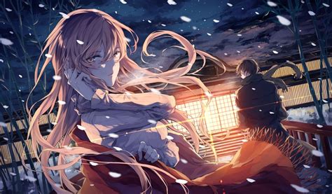 Original Characters Anime Anime Girls Snow Wallpapers