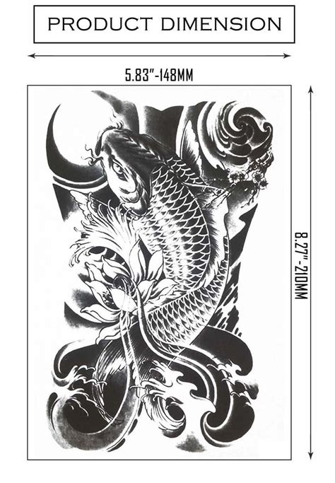 Cokohappy Large Temporary Tattoo Koi Fish See This Great Product