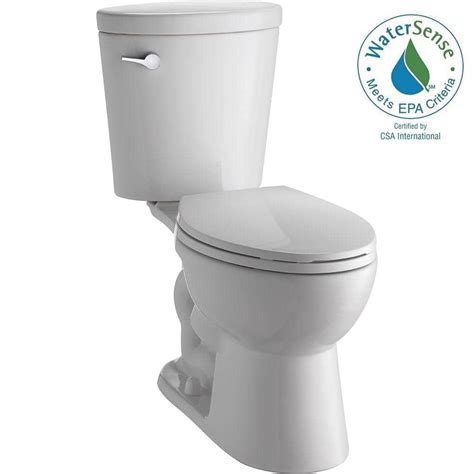 Gerber Viper 2 Piece High Efficiency Compact Elongated Toilet In White