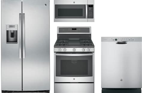 It's time appliances have a personality. GE GERERAMWDW84 4 Piece Kitchen Appliances Package with ...