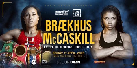 April 17 Wbo Welterweight Champion Cecilia Brækhus To Start 2020 Campaign With Defense Against