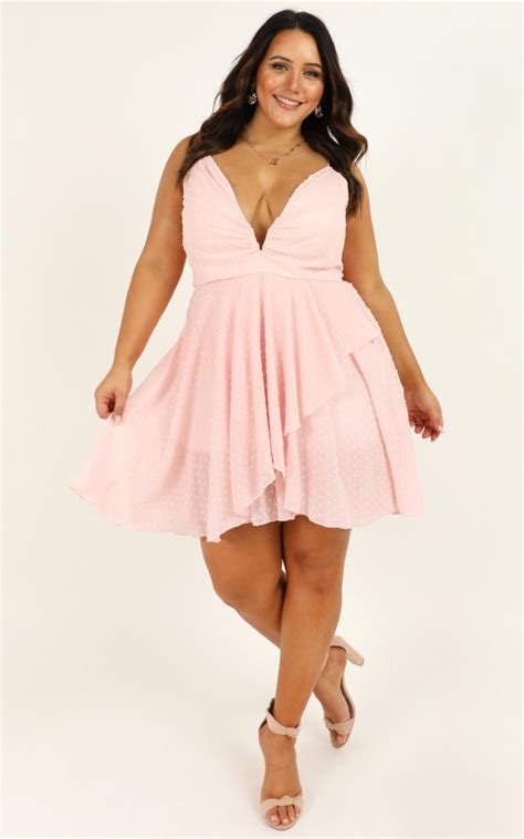 Feels Like Heaven Dress In Soft Pink Showpo