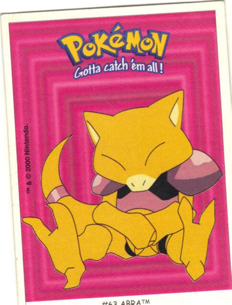 pokemon gotta catch em all n°63 abra a959 ebay