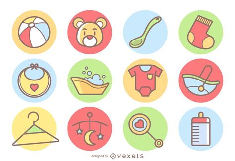 Have A New Baby On The Way Check Out These Baby Icons Set Perfect For