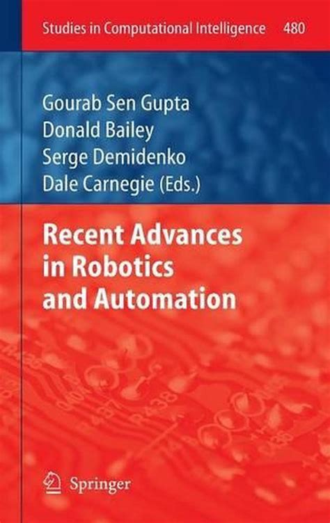 Recent Advances In Robotics And Automation English Hardcover Book