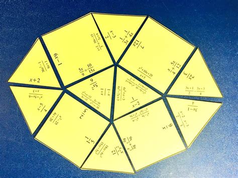 Algebraic Fractions Puzzle Made By Teachers