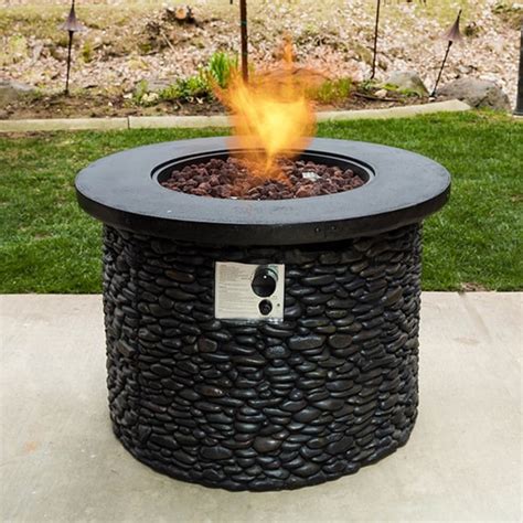 Somette Stack Stone Propane Fire Pit Overstock 11595463